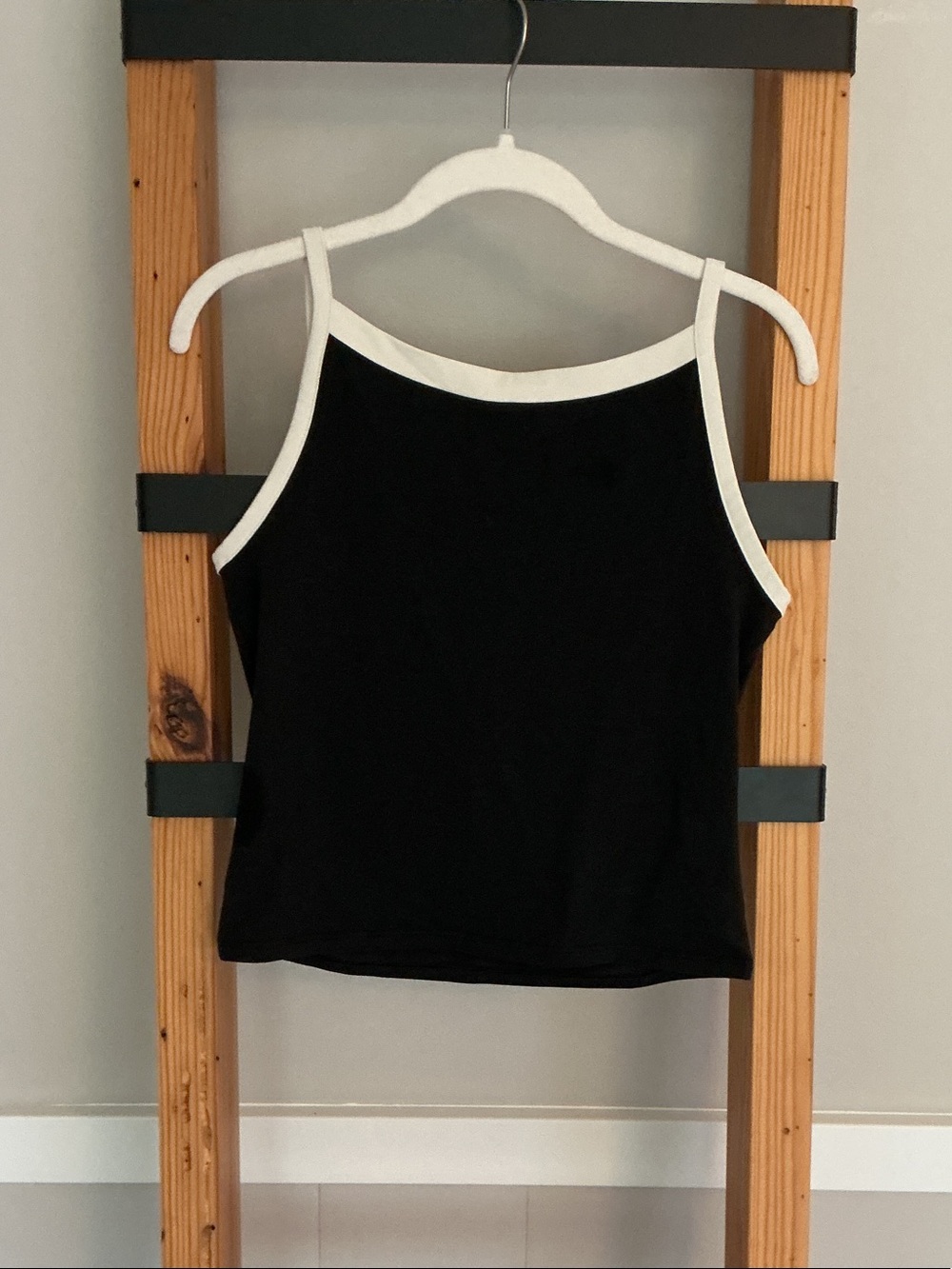 lululemon athletica Black Tank with White Trim